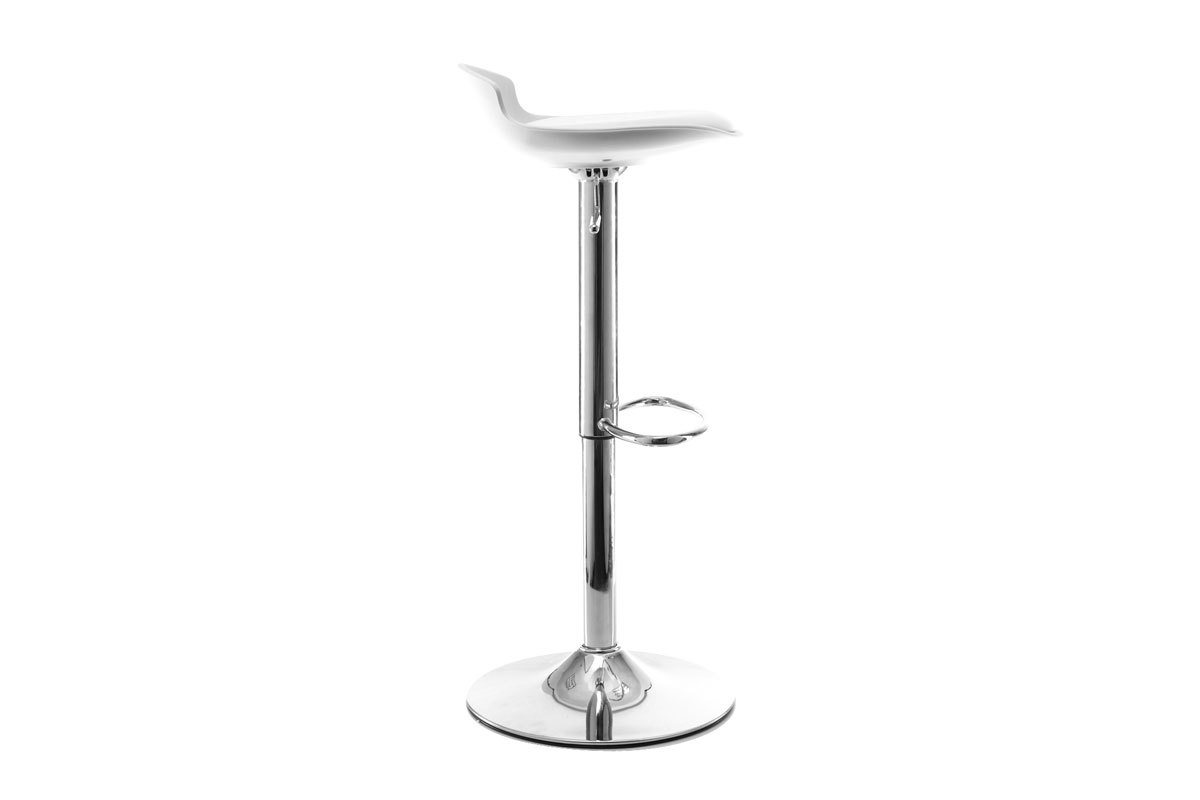 Lot de 2 tabourets de bar design blanc NOVA