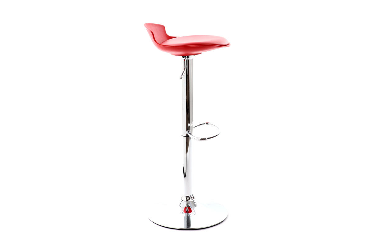 Lot de 2 tabourets de bar design rouge NOVA