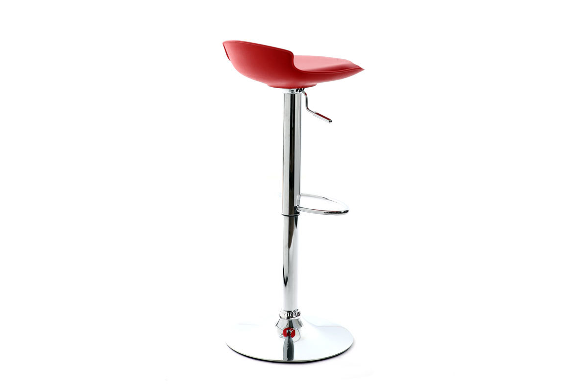 Lot de 2 tabourets de bar design rouge NOVA