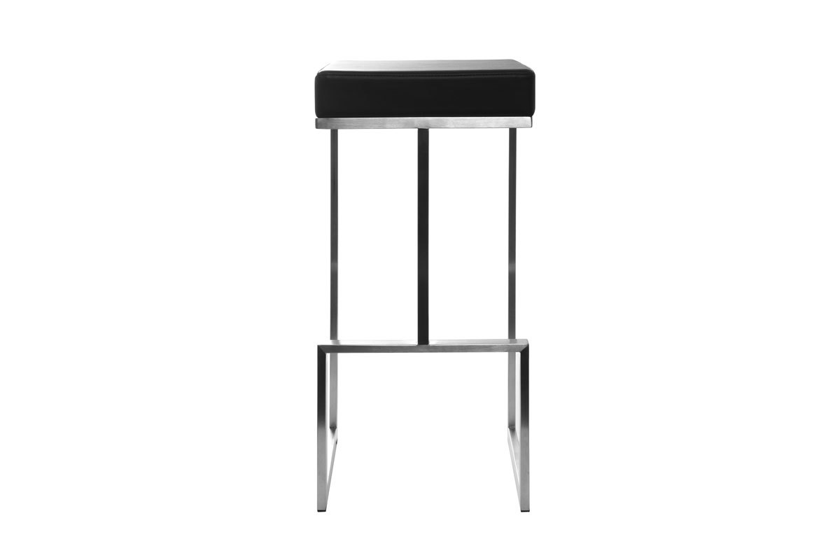 Lot de 2 tabourets design noir Omicron