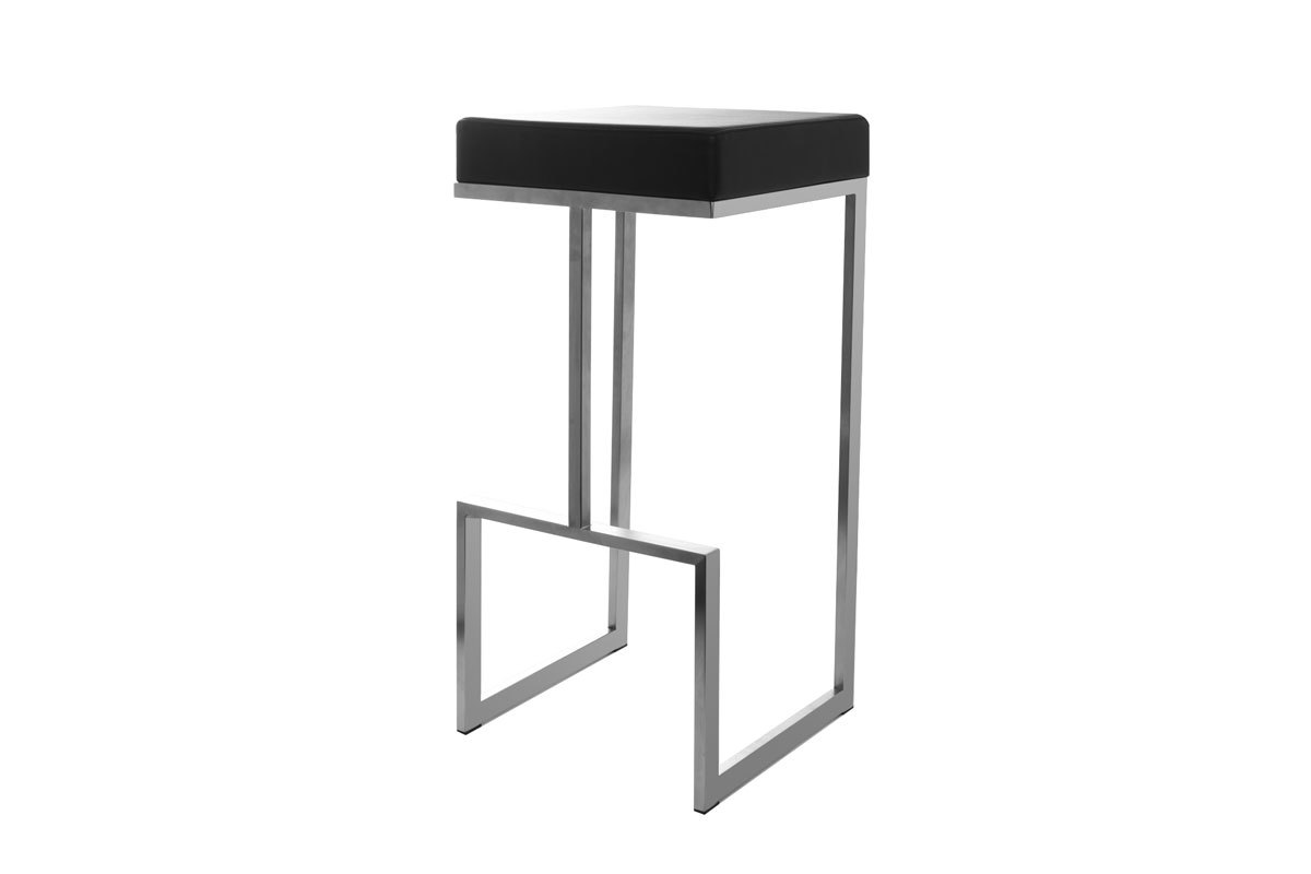 Lot de 2 tabourets design noir Omicron