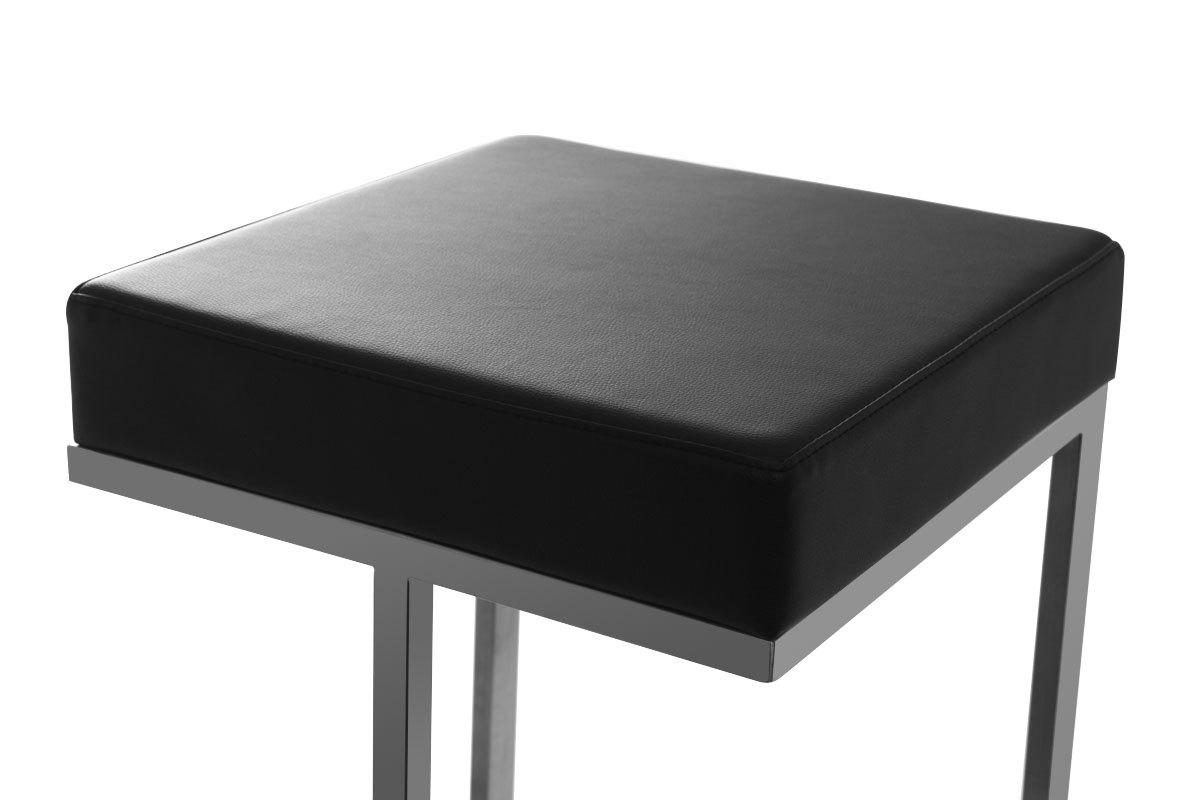 Lot de 2 tabourets design noir Omicron