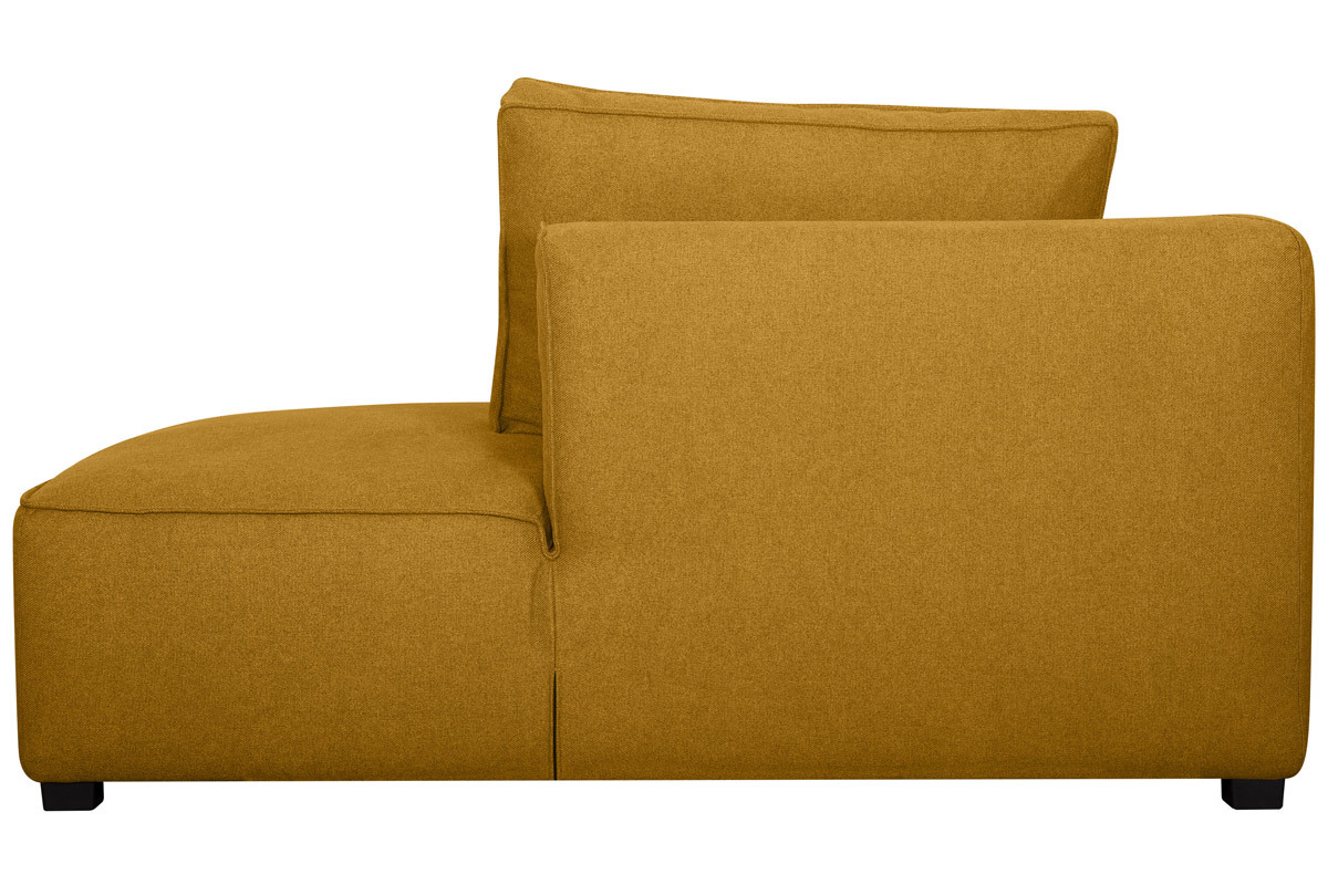 Mridienne angle droit en tissu jaune cumin PLURIEL