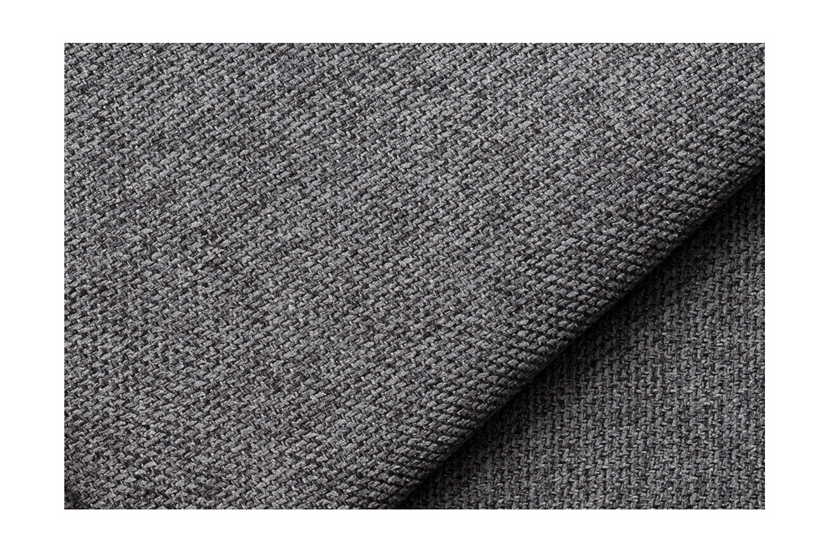 Mridienne angle gauche en tissu gris anthracite PLURIEL