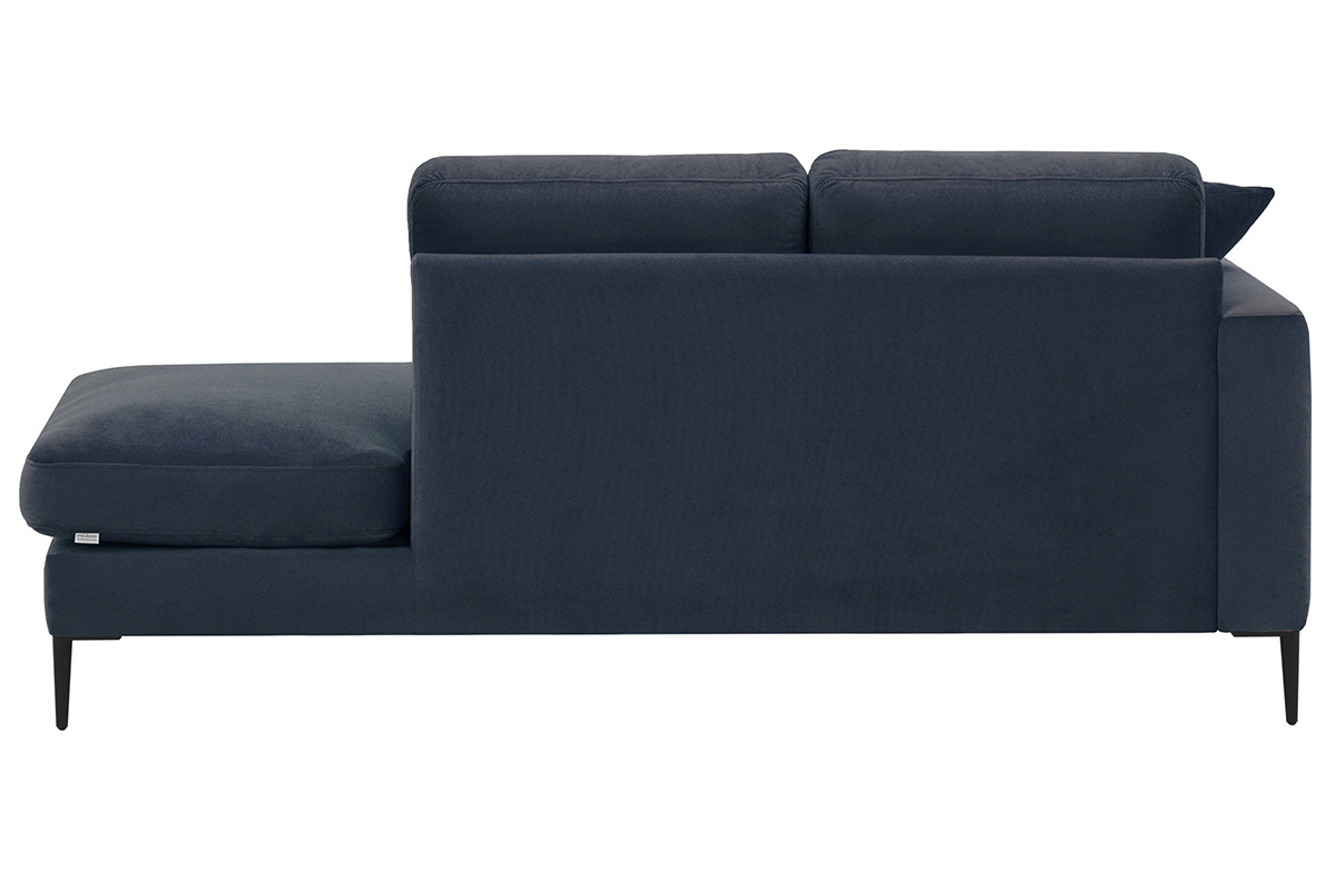 M�ridienne en velours bleu COZY