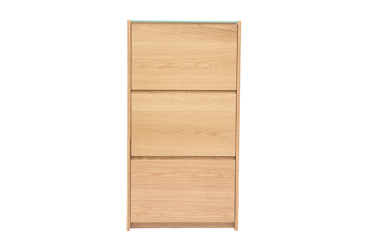 Meuble  chaussures scandinave 3 compartiments chne ZAPPA