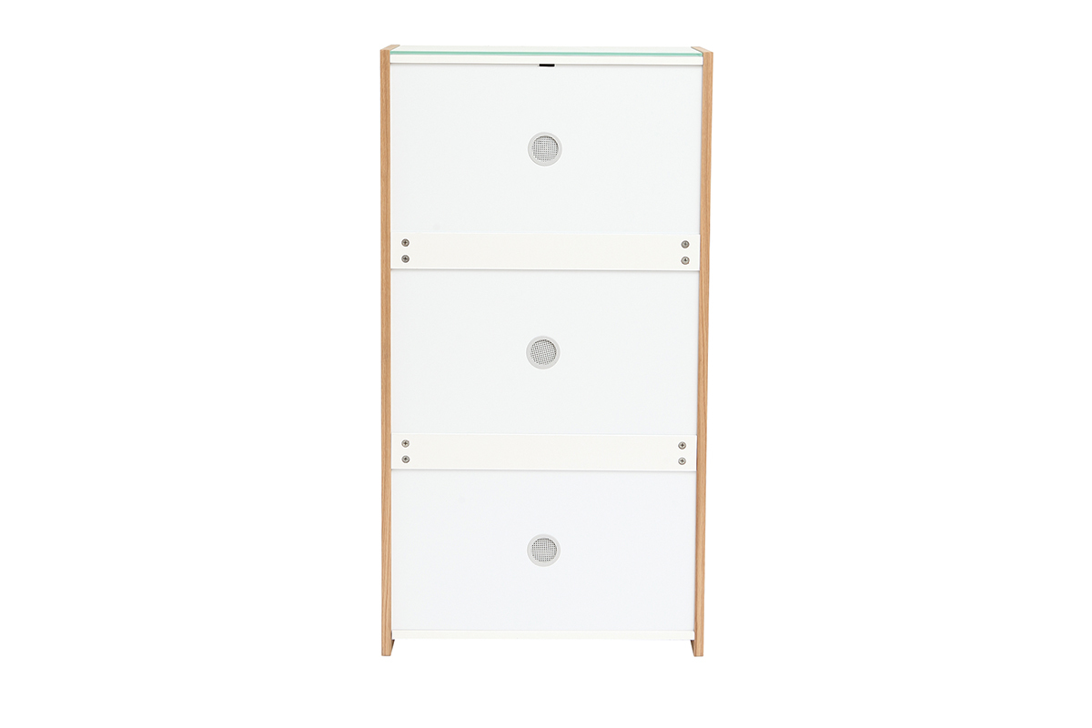 Meuble  chaussures scandinave 3 compartiments chne ZAPPA