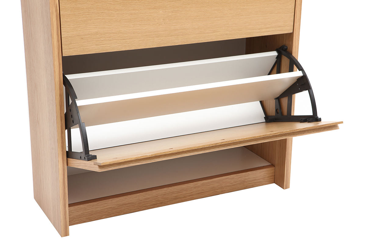 Meuble  chaussures scandinave 3 compartiments chne ZAPPA