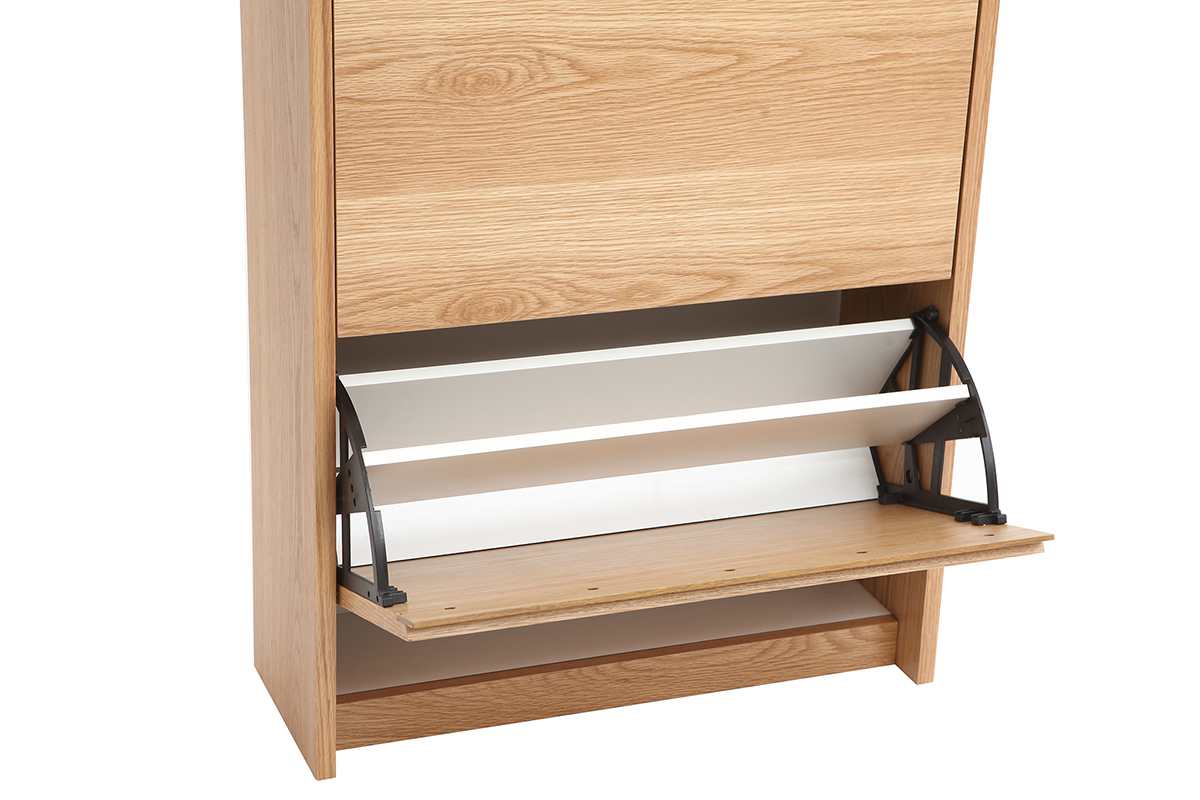 Meuble  chaussures scandinave 4 compartiments chne ZAPPA