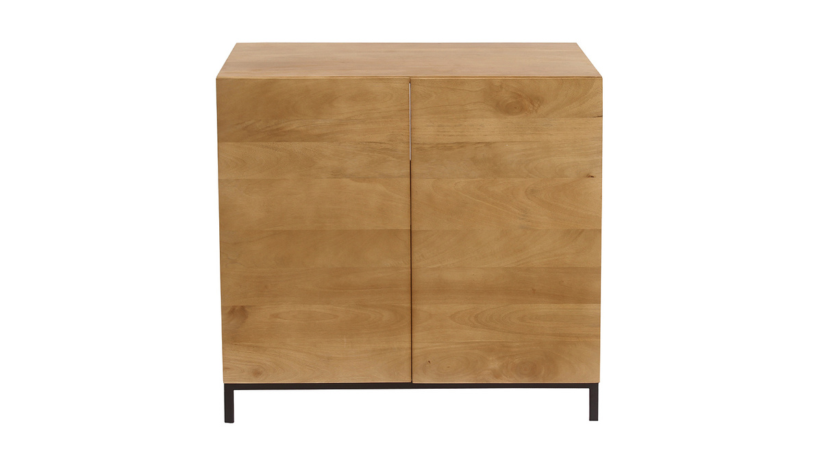 Meuble de salle de bain en bois manguier massif L80 cm YPSTER
