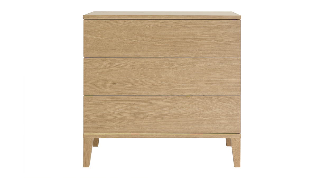 Meuble de salle de bain finition bois ch�ne L80 cm FREDDY
