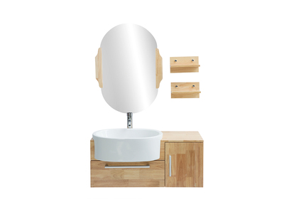 meuble de salle de bain vasque meuble sous vasque etageres et miroir nivan