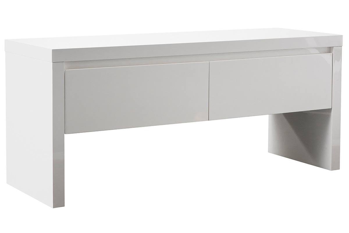 Meuble d'entre blanc laqu avec rangements WELCOME