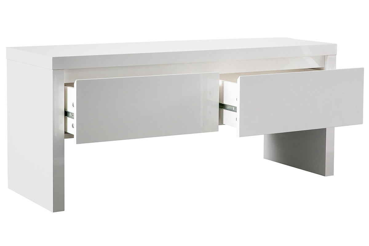 Meuble d'entre blanc laqu avec rangements WELCOME
