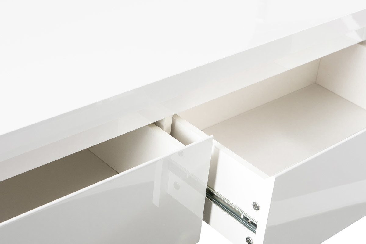 Meuble d'entre blanc laqu avec rangements WELCOME