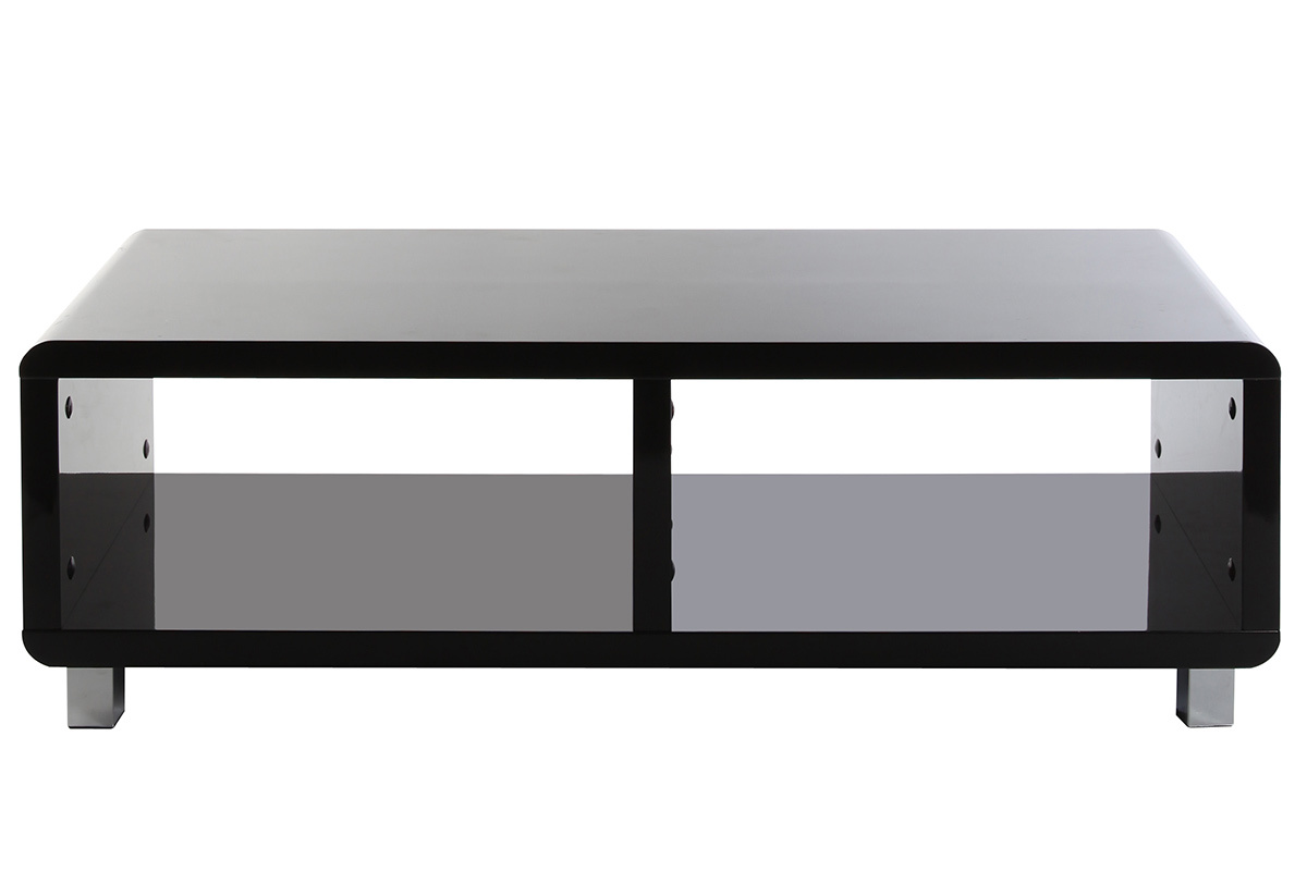 Meuble TV design laqu� noir PIXY