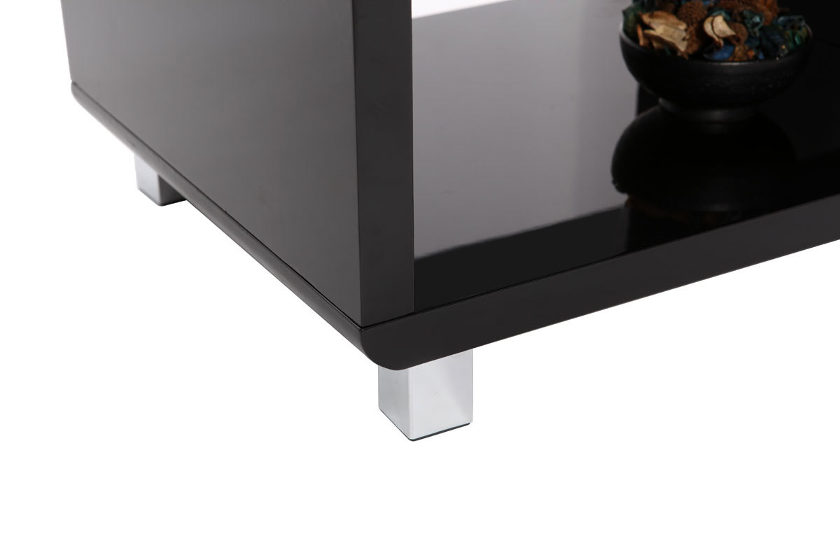 Meuble TV design laqu� noir PIXY