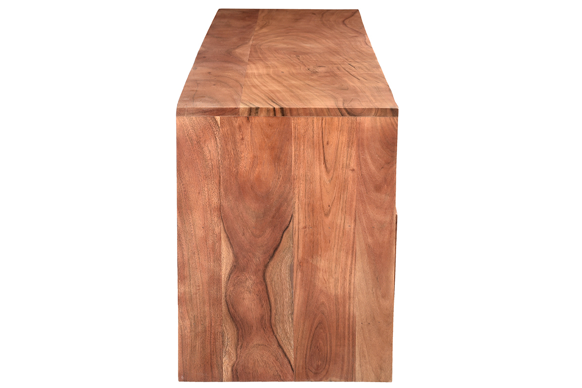Meuble TV en bois massif 3 tiroirs L180 cm BOHEMIAN