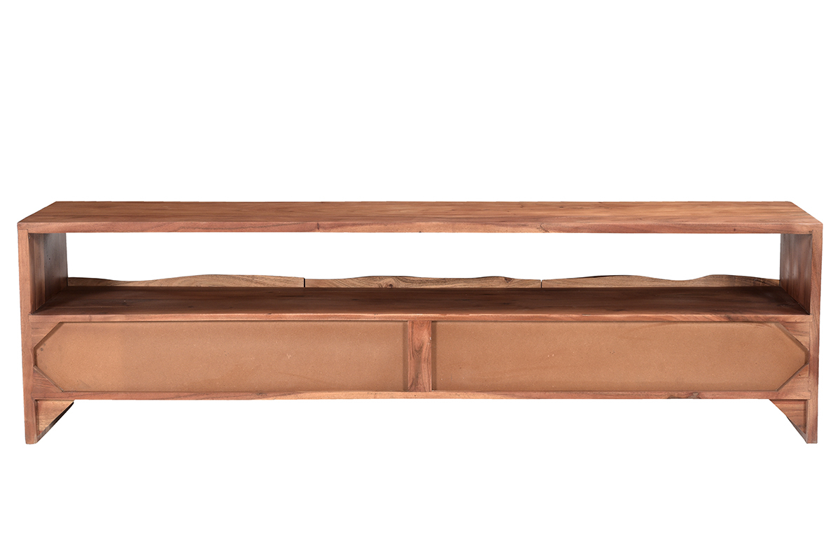 Meuble TV en bois massif 3 tiroirs L180 cm BOHEMIAN