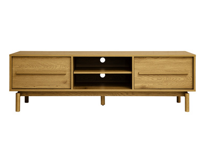 Meuble TV finition bois ch&ecirc;ne L160 cm YSEULT