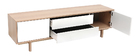 Meuble TV scandinave bois et blanc 180cm SID