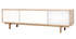 Meuble TV scandinave bois et blanc 180cm SID
