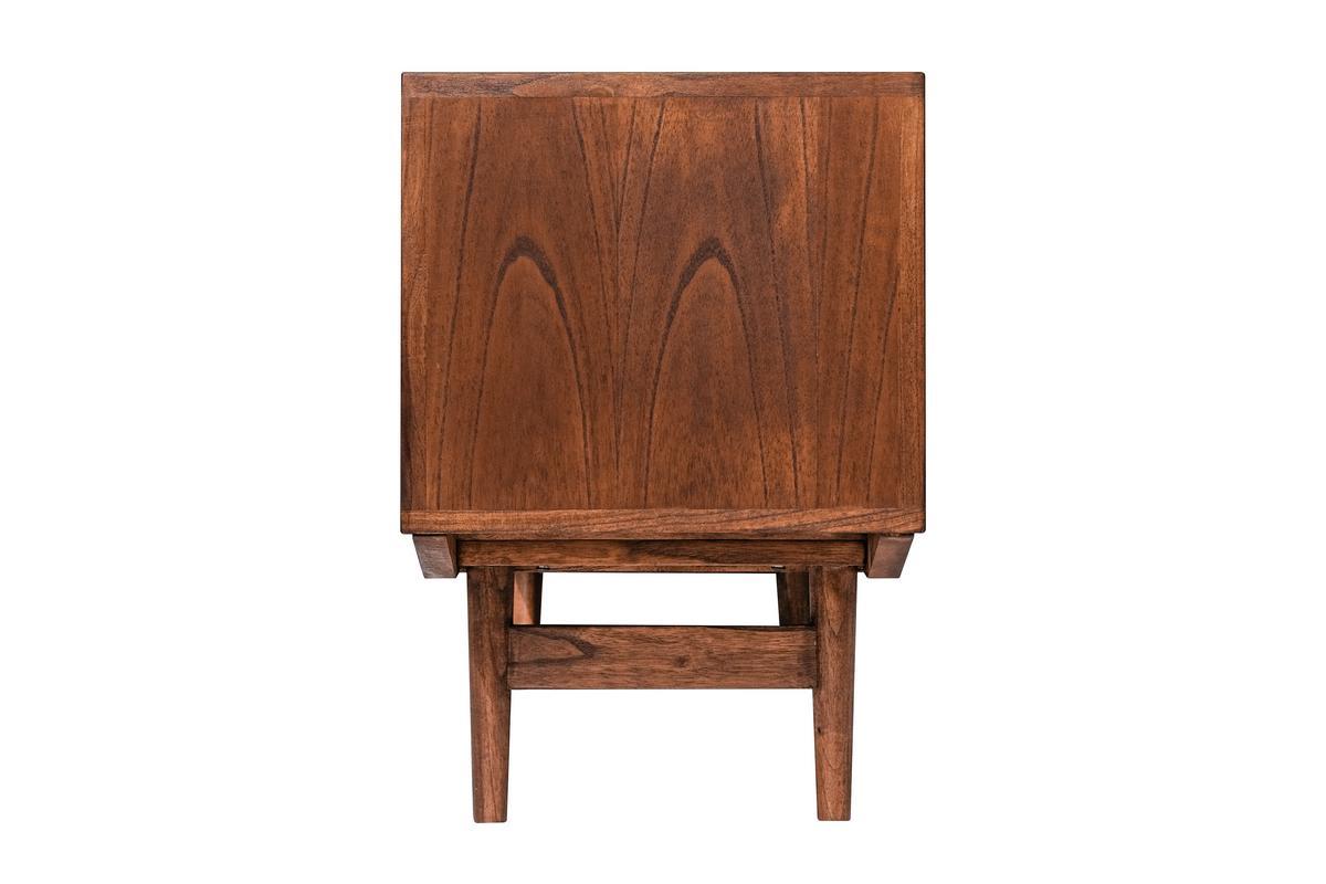 Meuble TV vintage en bois fonc� 3 portes L160 cm SEVEN