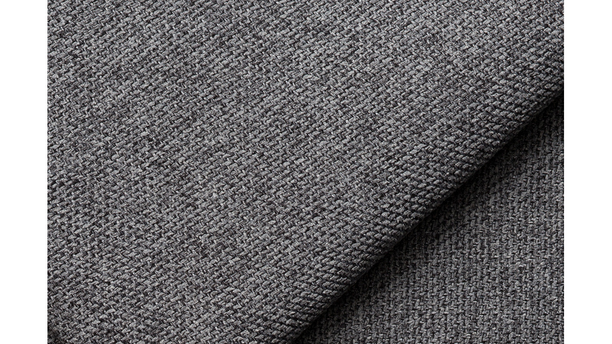 Module d'angle gauche moderne pour canapé en tissu gris anthracite PLURIEL