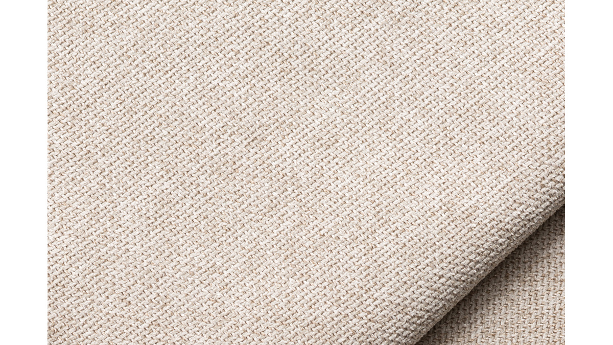 Module d'angle gauche pour canapé en tissu beige PLURIEL
