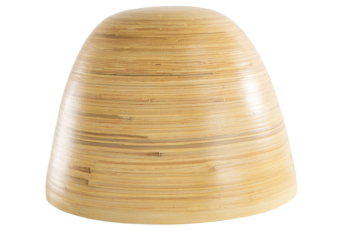 Niche design pour chat et petit chien en bambou int�rieur laqu� blanc L40 cm YODO