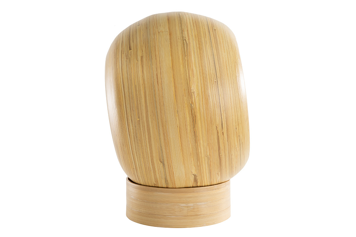 Niche pour chat et chien en bambou laqu�e bleu canard POPPINS