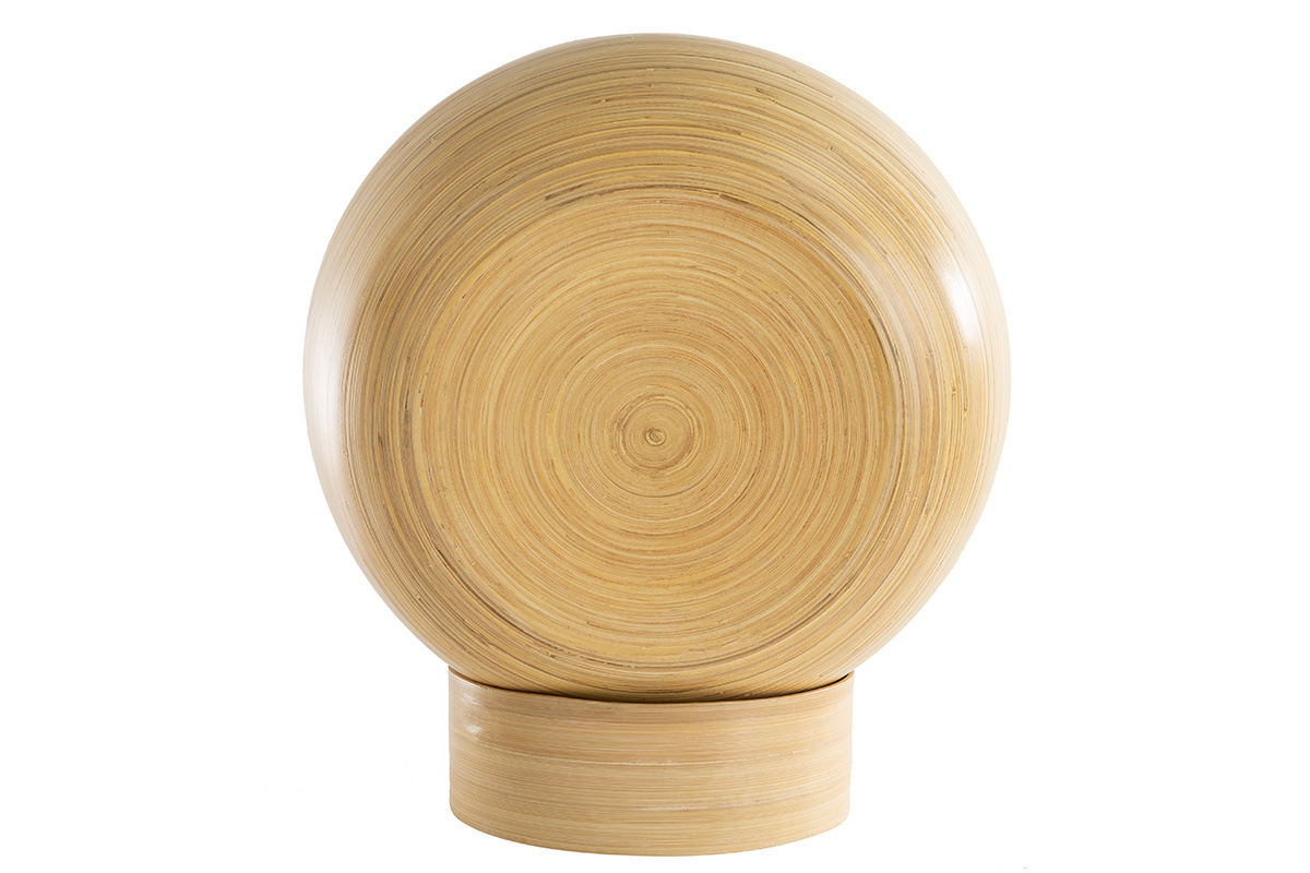 Niche pour chat et chien en bambou laqu�e bleu canard POPPINS