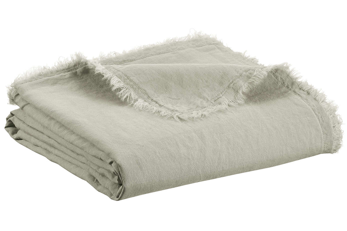 Plaid en lin naturel 130 x 180 cm LINEN