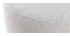 Pouf design tissu effet laine bouclée écru D70 MERIBEL
