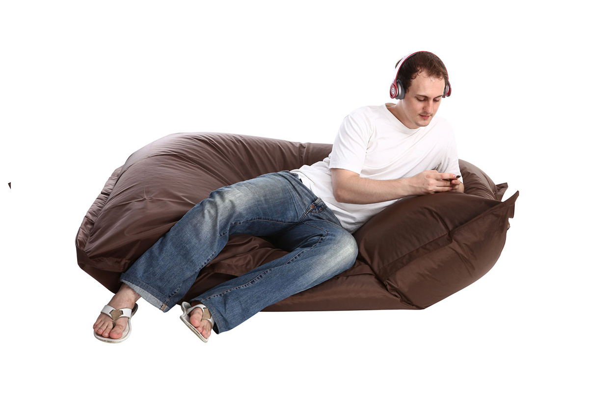 Pouf g�ant design marron BIG MILIBAG