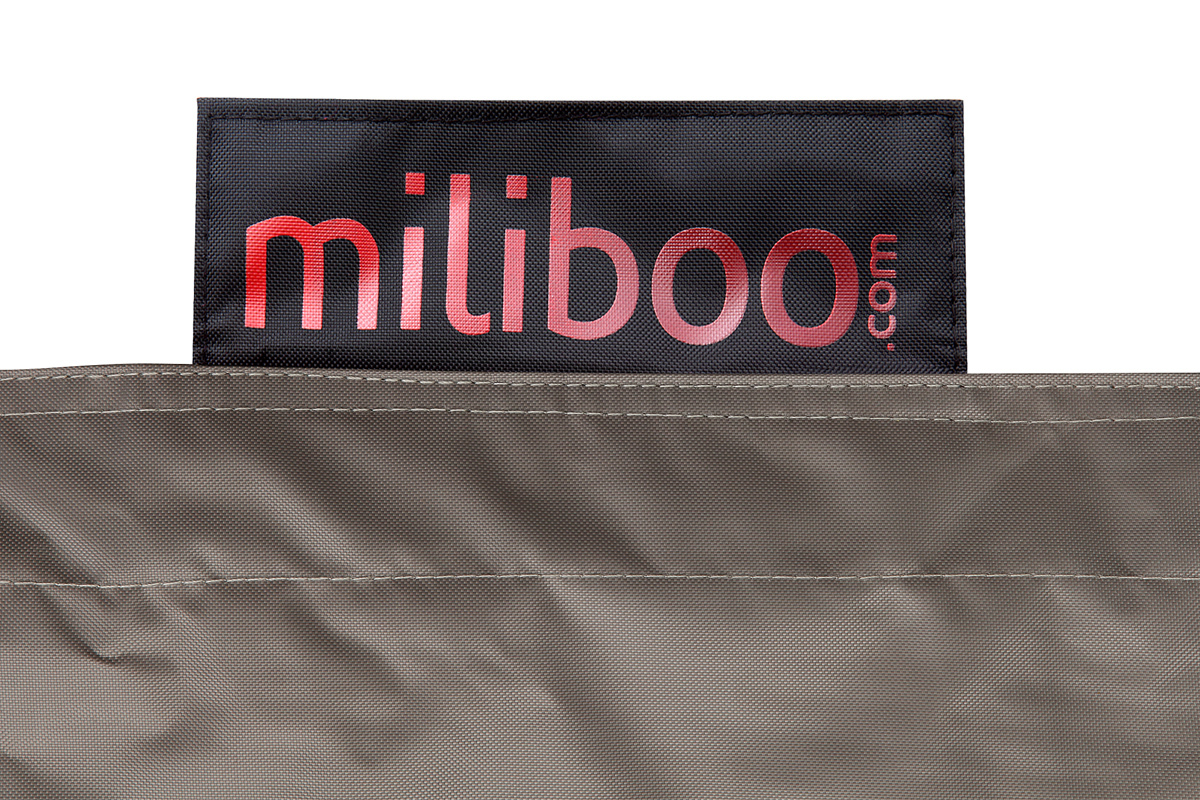 Pouf gant design polyester gris clair BIG MILIBAG