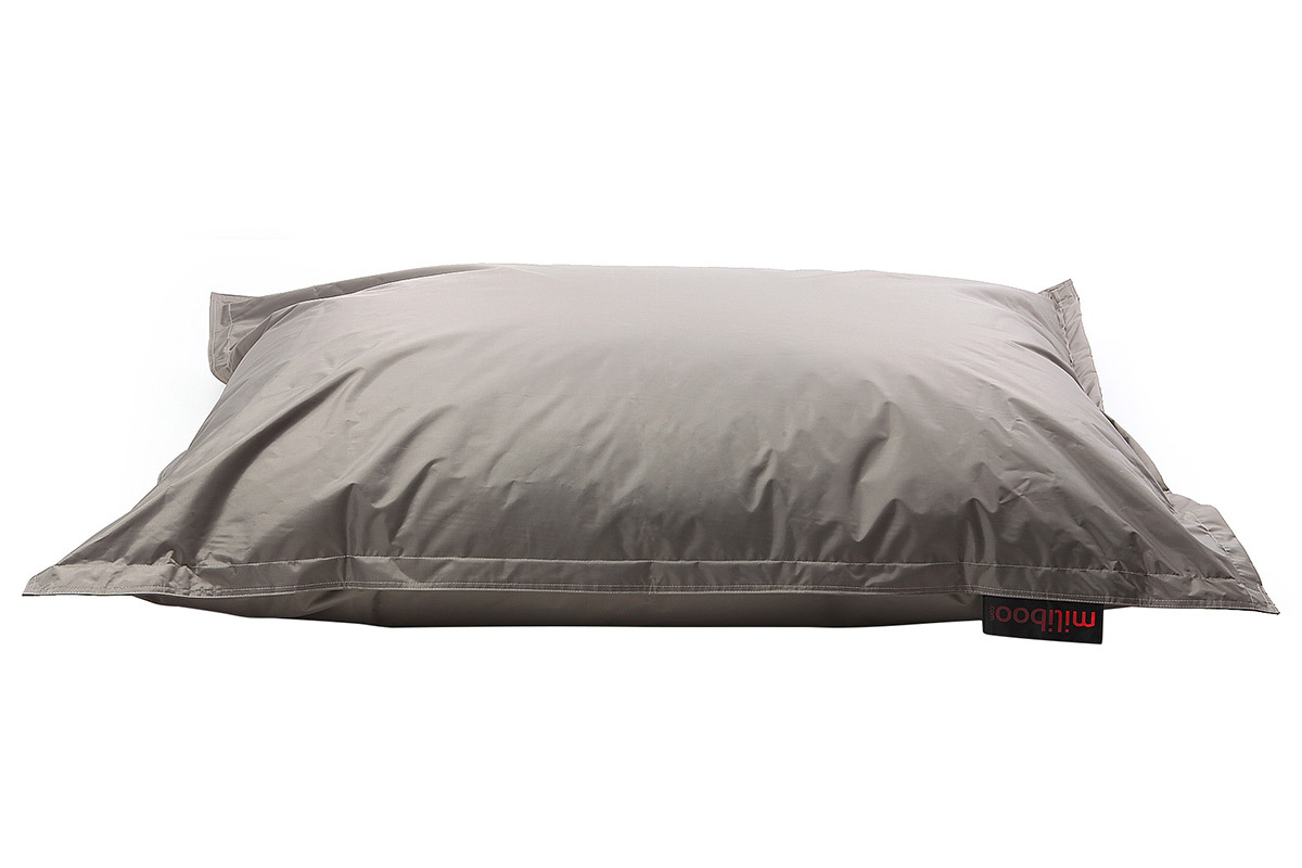 Pouf gant design polyester gris clair BIG MILIBAG