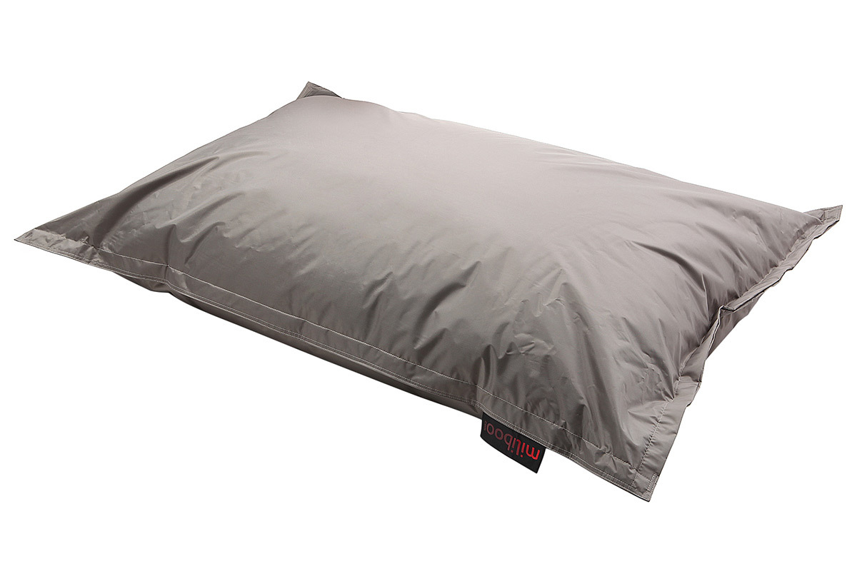 Pouf gant design polyester gris clair BIG MILIBAG