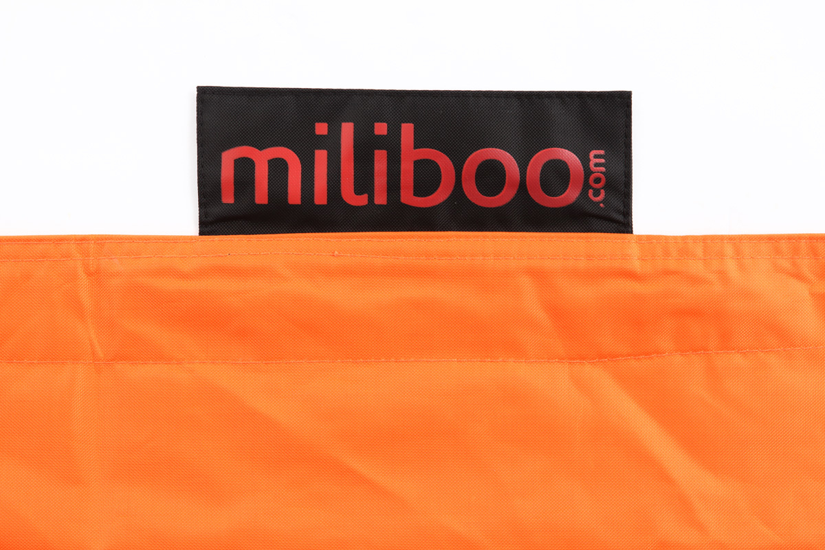 Pouf gant design polyester orange BIG MILIBAG
