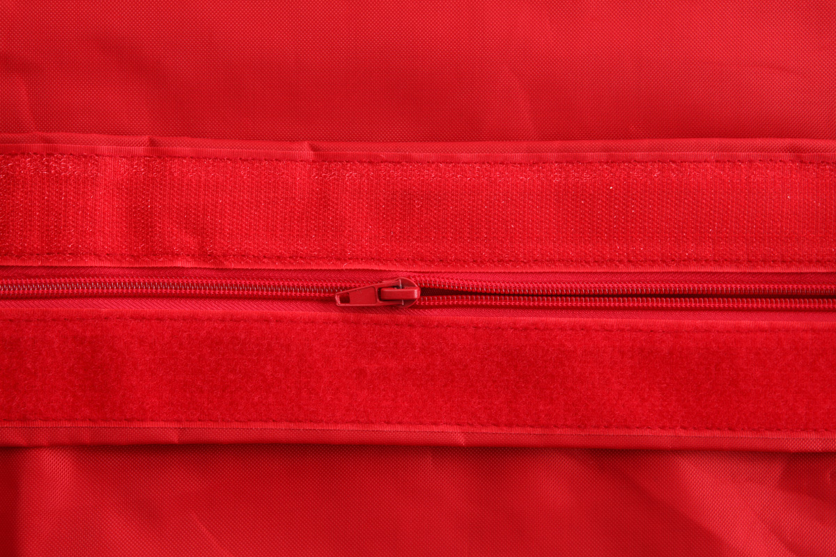Pouf gant design polyester rouge BIG MILIBAG