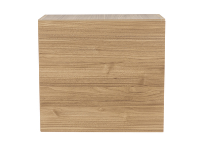 Rangement mural fermé carré finition bois clair L55 cm ETERNEL