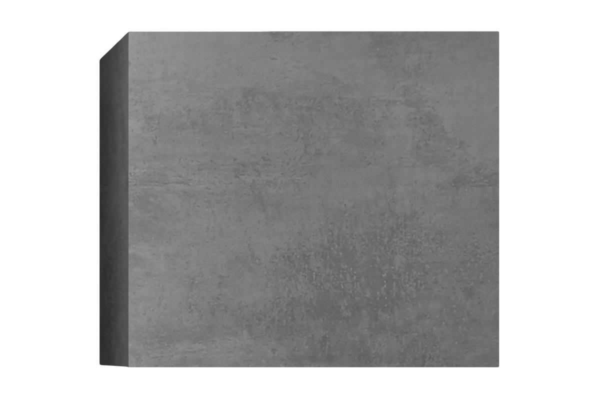 Rangement mural ferm carr finition gris fonc L55 cm ETERNEL