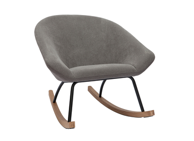 Fauteuil Relax Manuel Noir NELSON - MILIBOO - Relaxation - Polyuréthane Mat - L143xP71xH88 Cm - Maison