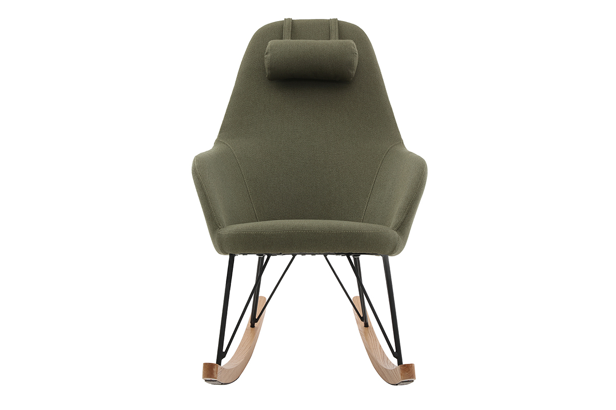 Rocking chair scandinave kaki JHENE