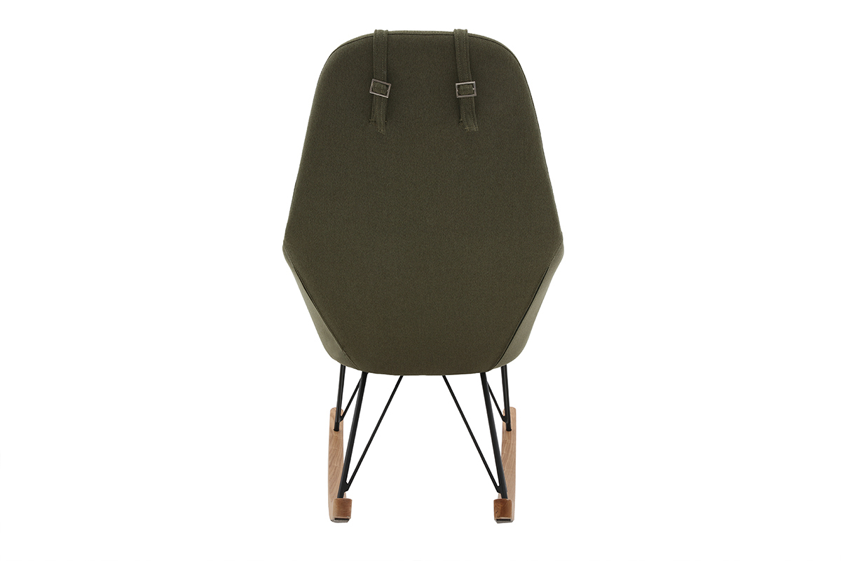 Rocking chair scandinave kaki JHENE