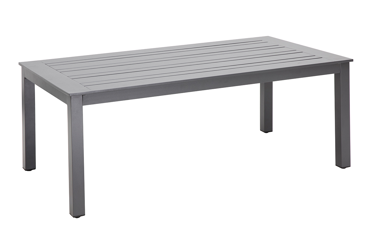 Salon de jardin en aluminium et cordes grises LAGOS