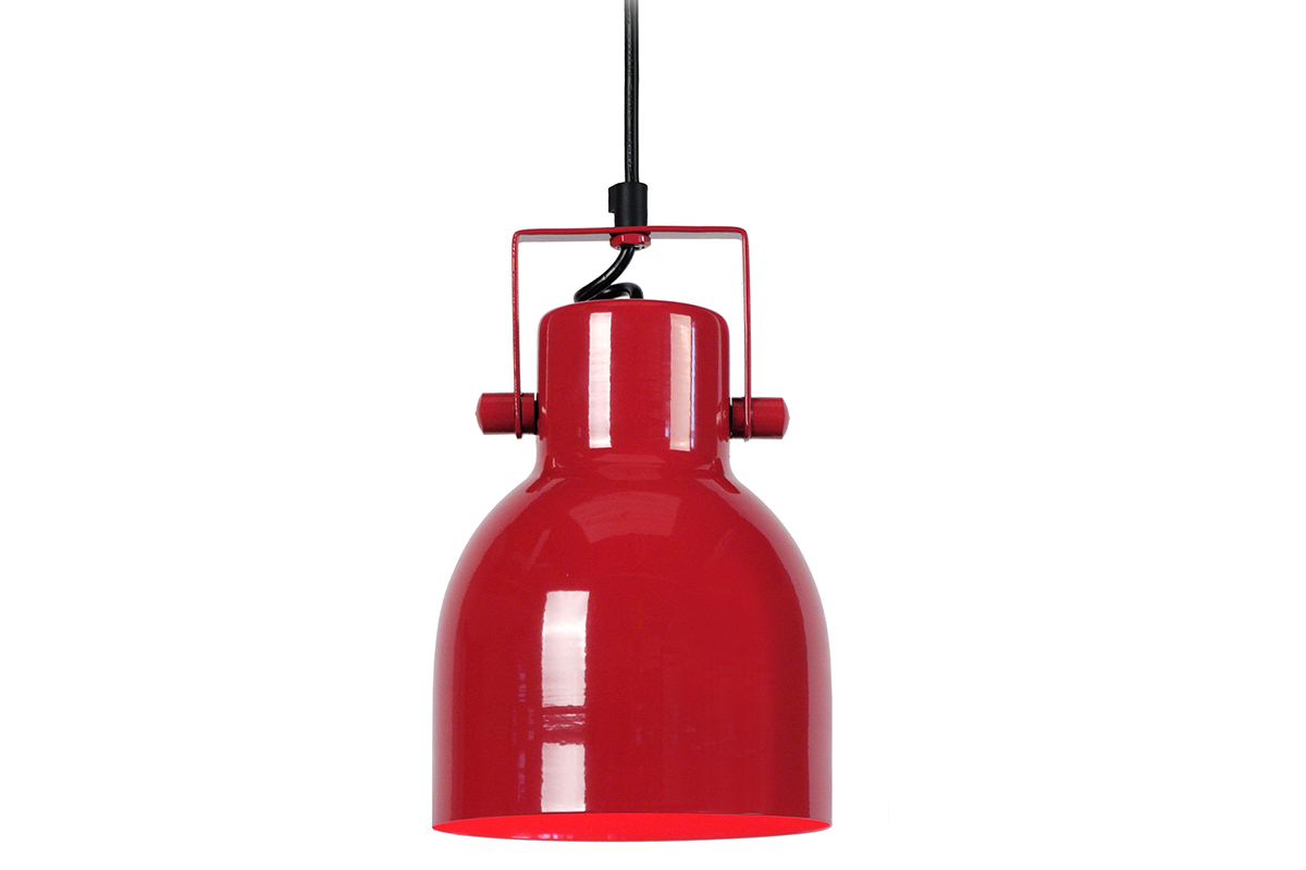 Suspension design acier rouge CITY