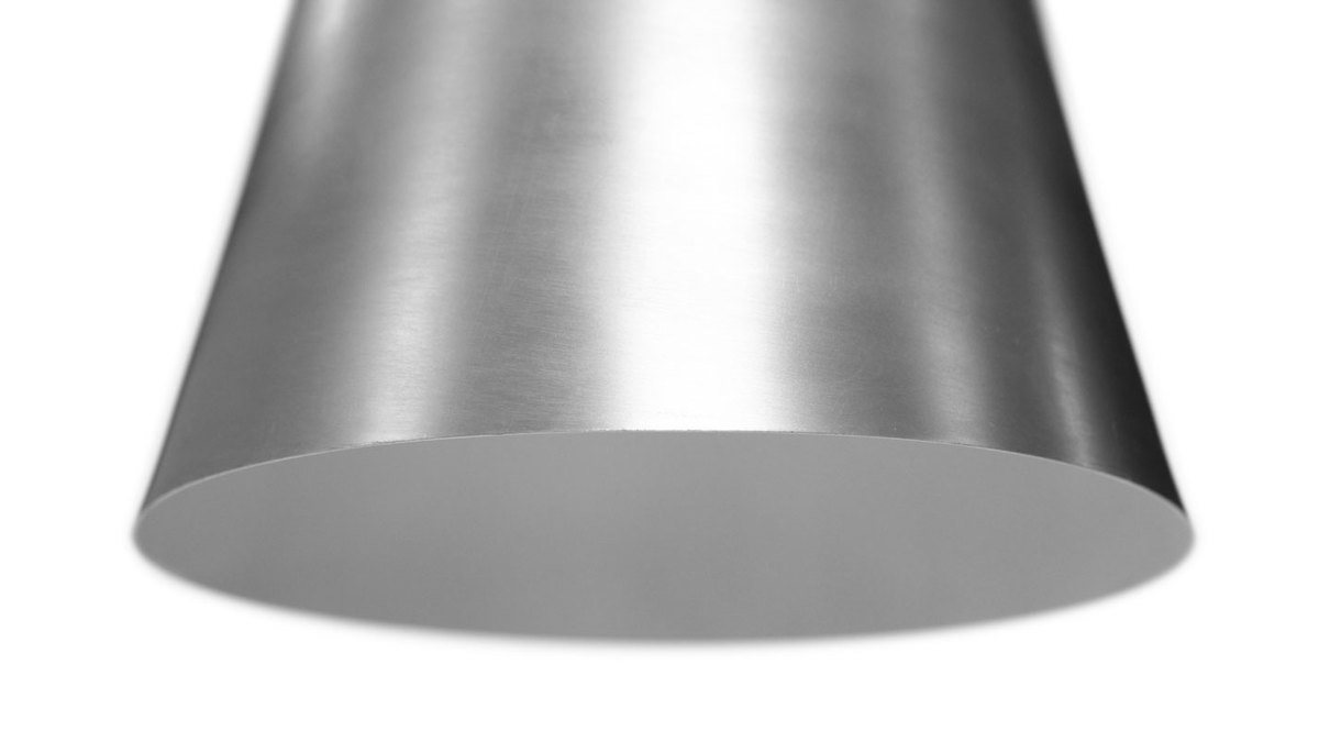 Suspension design en métal acier gris chromé D40 cm COROLA L