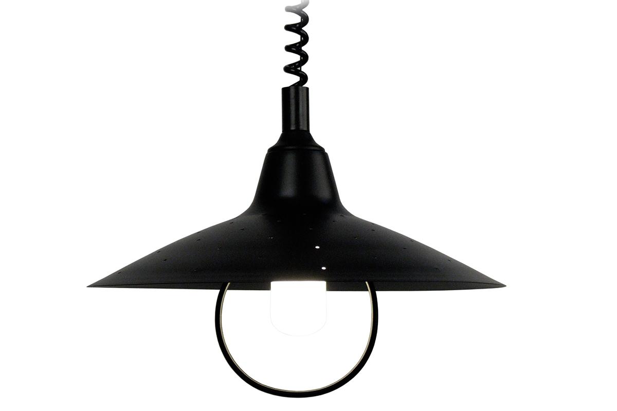 Suspension design mtal noir OLSON