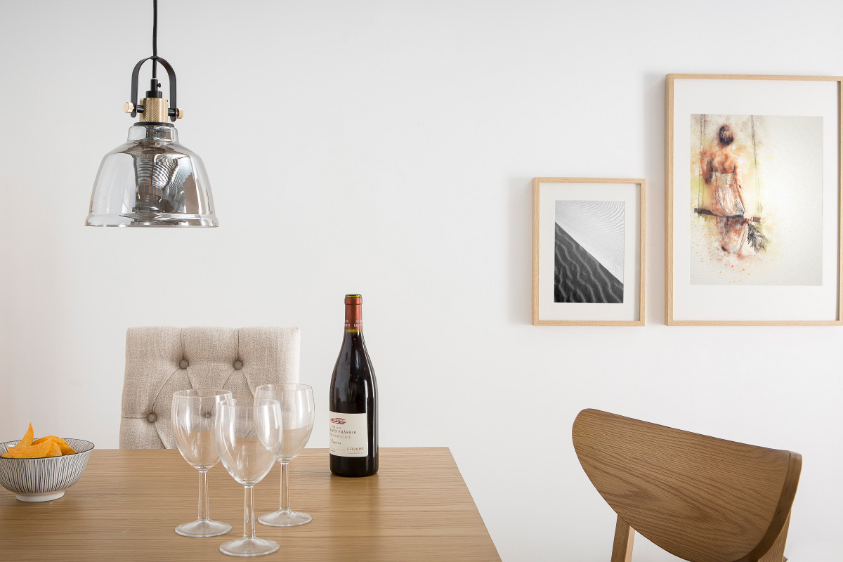 Suspension design verre transparent fum� AMSTRONG